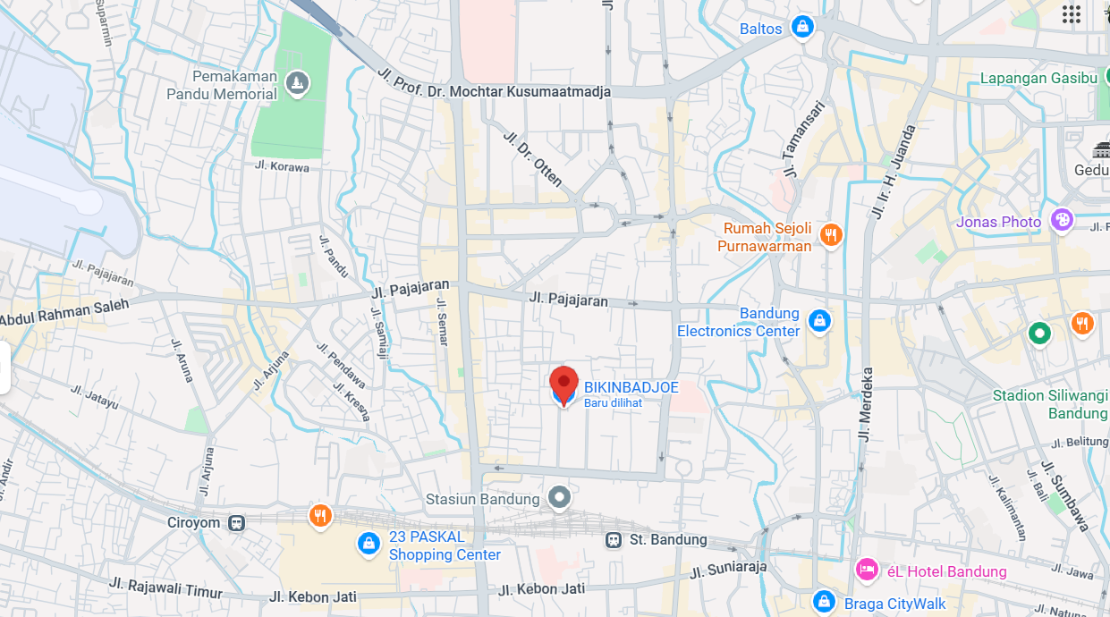 Peta lokasi Bikinbadjoe di Bandung